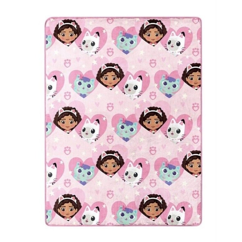 Licensed GABBY’S DOLLHOUSE Super Soft Plush BLANKET THROW Bedding 46”x60” NEW! - Picture 1 of 2